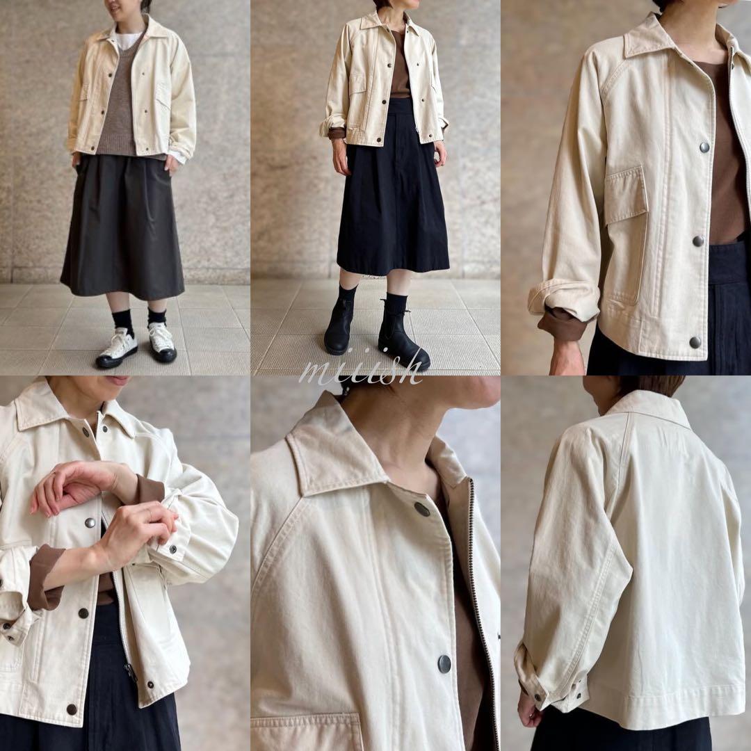 新品タグ付 マーガレットハウエル 襟付きコットンブルゾン 4.3万 カタログ掲載