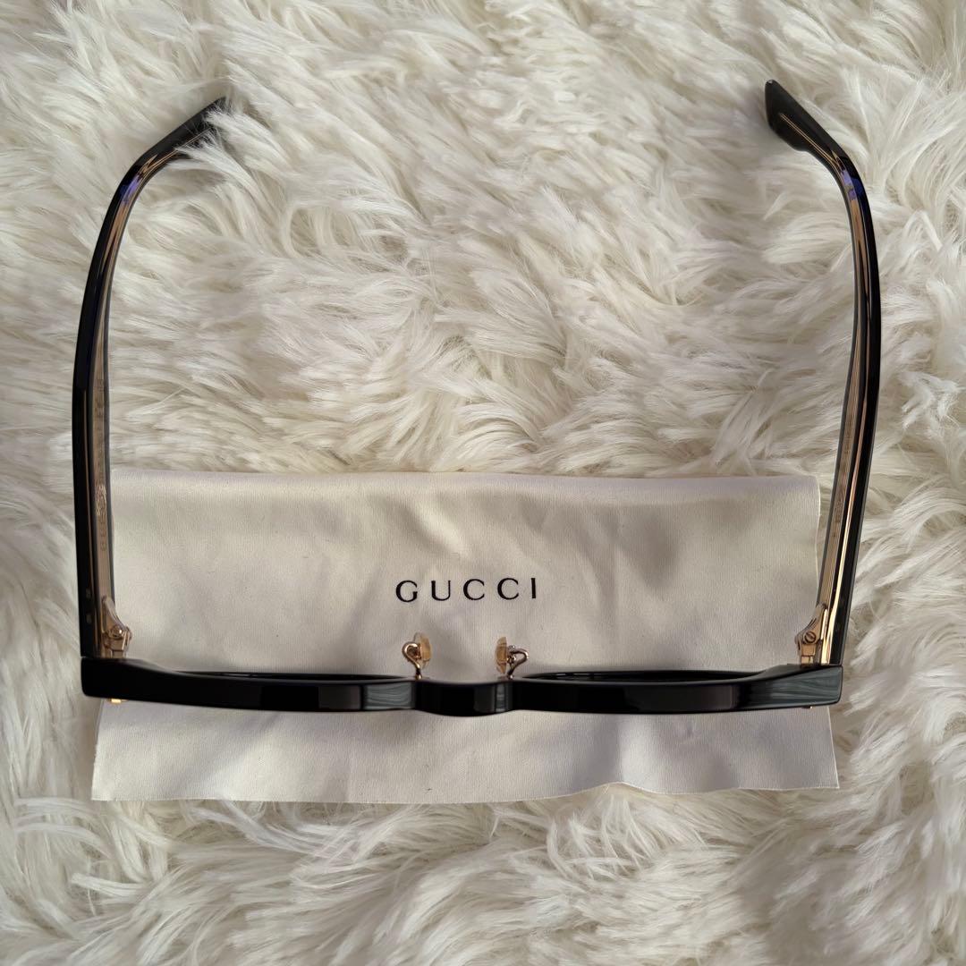 美品　グッチ GUCCI GG1470OJ サングラス　ブラック