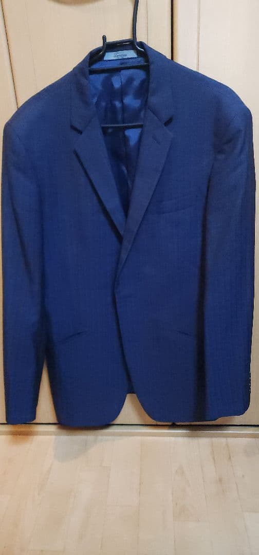 ★完売商品★　メンズティノラス　ネイビー ストライプ ビジネスジャケット