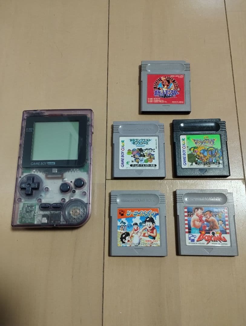 ゲームボーイポケット本体＋ソフト5本