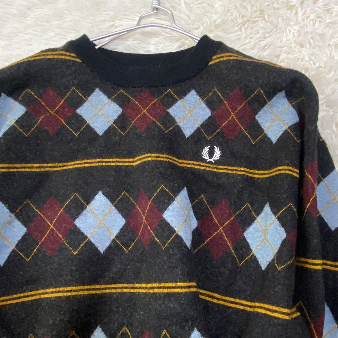 FRED PERRY x BEAMS アーガイルニット XLサイズ