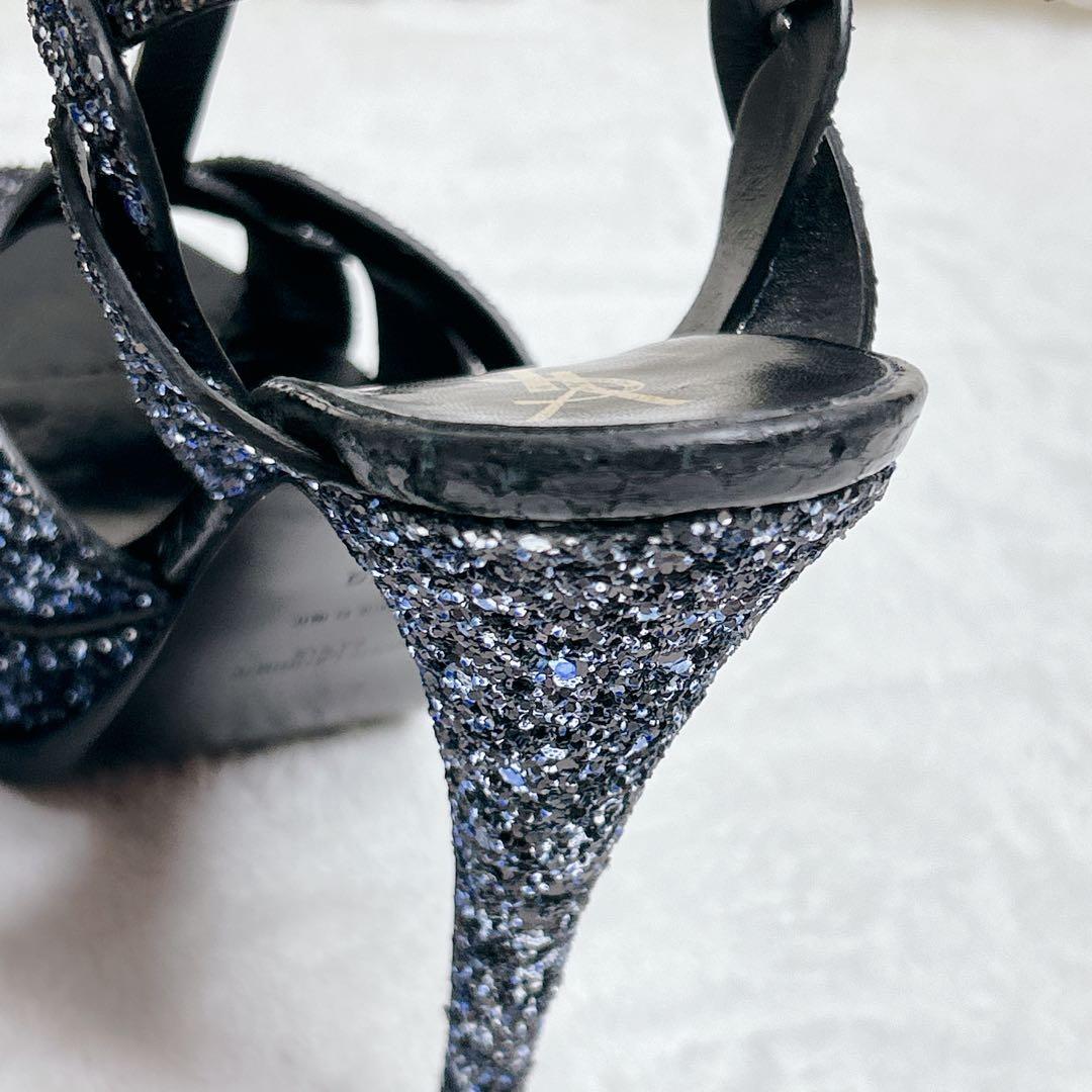 希少✨️ サンローラン サンダル トリビュート ラメ グリッター スパンコール