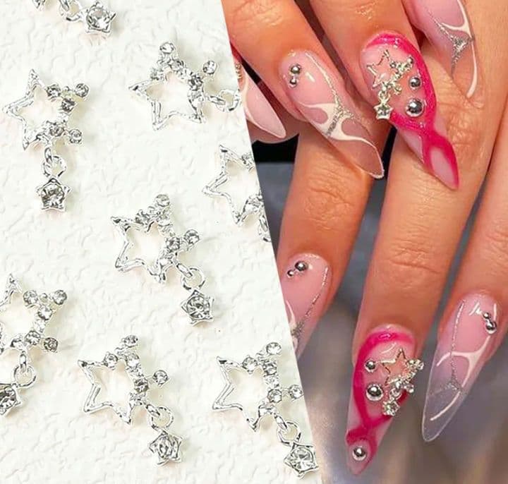 商品説明必読!!ラインストーン スターチャーム☆ネイルパーツ