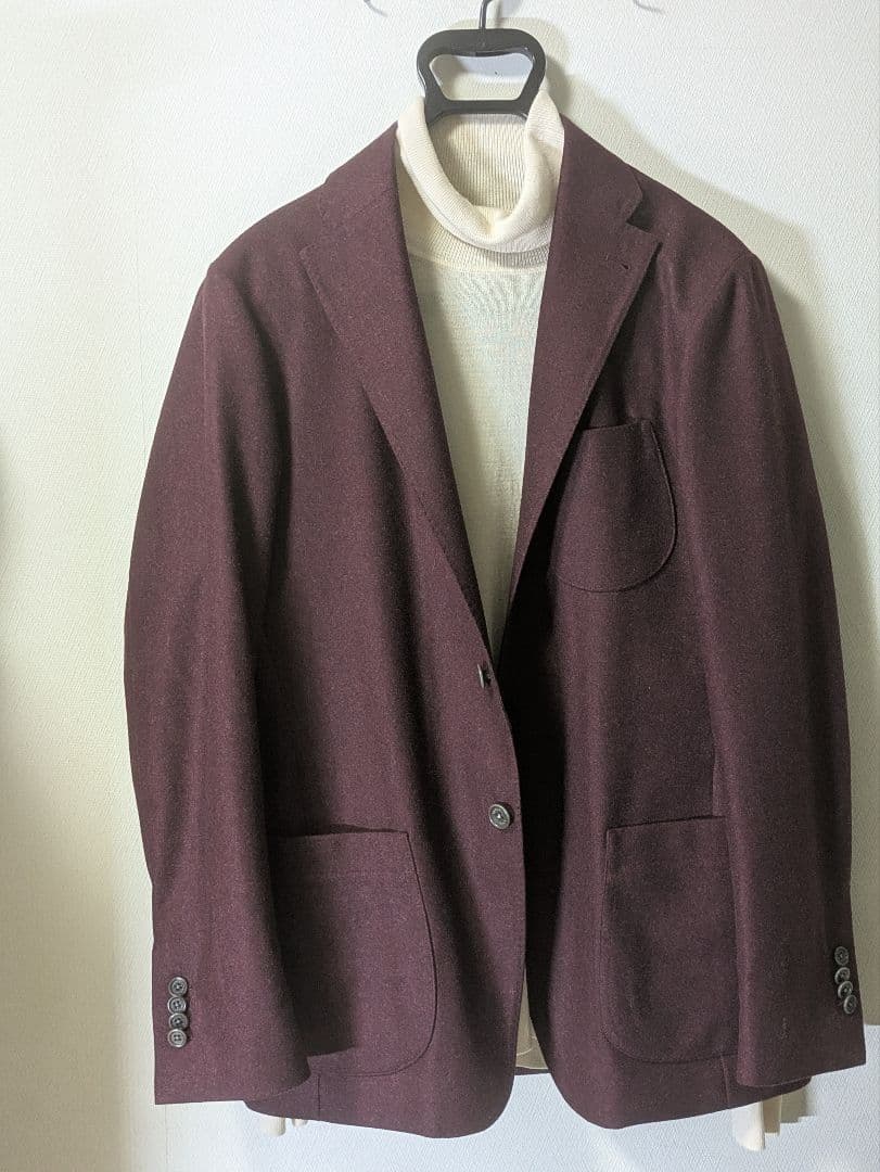 【イタリア製】SACCO ザッコ Napoli カノニコ生地 ジャケット 50