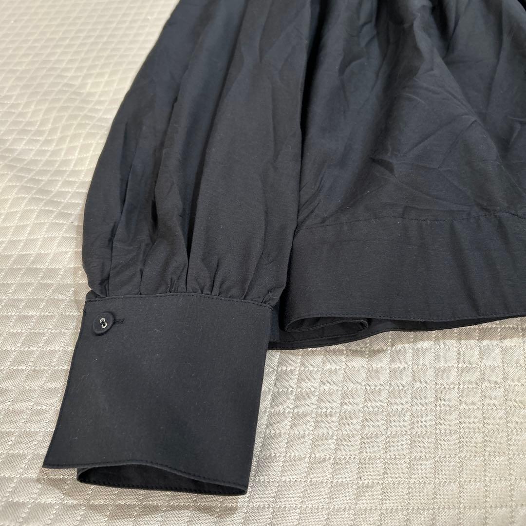 美品 LOHEN ローヘン プリーツブラウス 黒 38