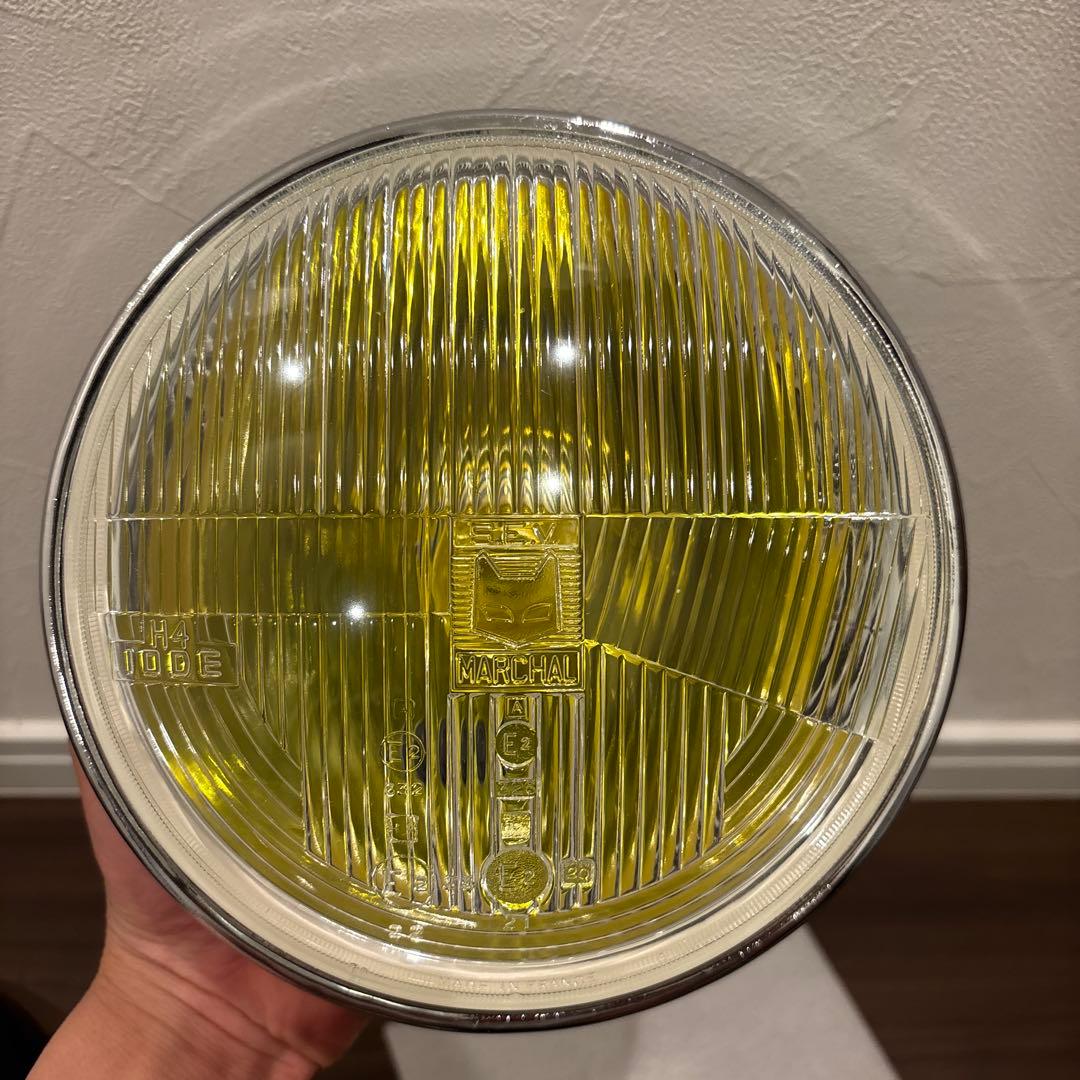 当時物　マーシャル凸レンズ　ヘッドライト