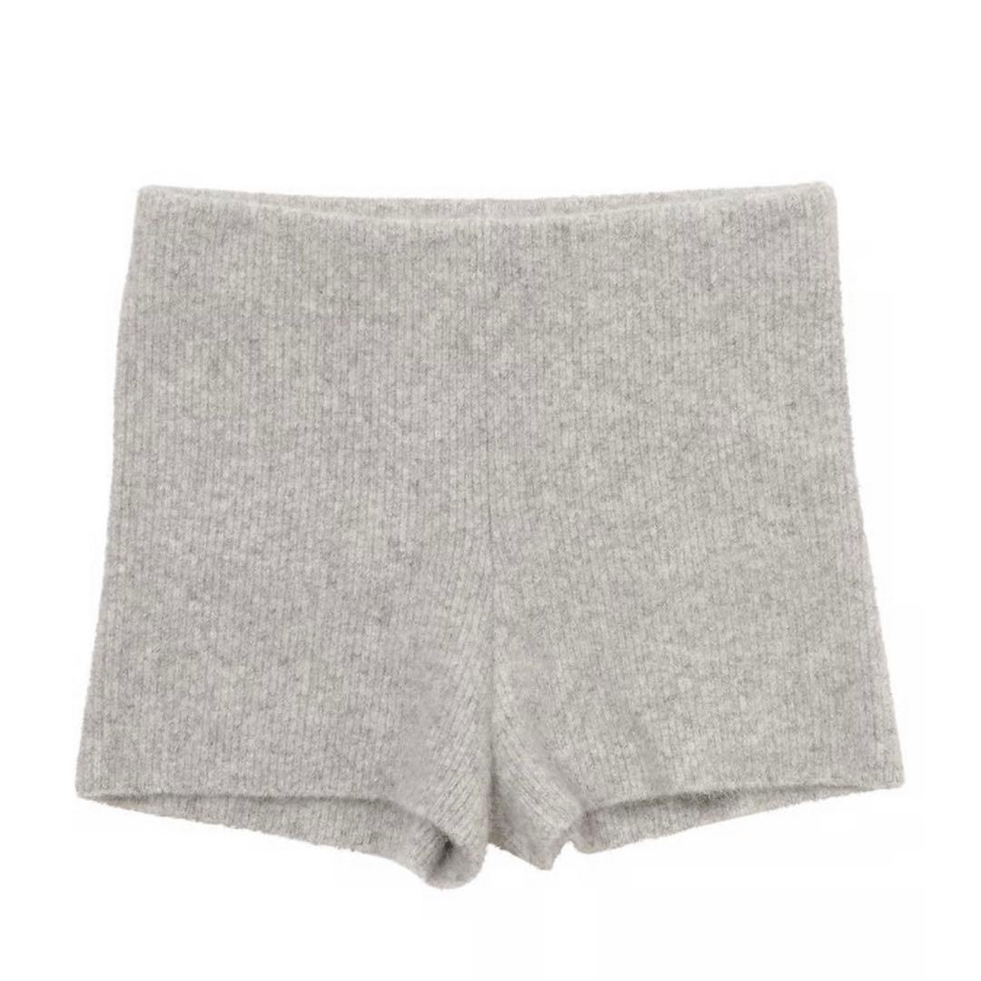 NKNIT fox mix rib KNIT shorts 専用