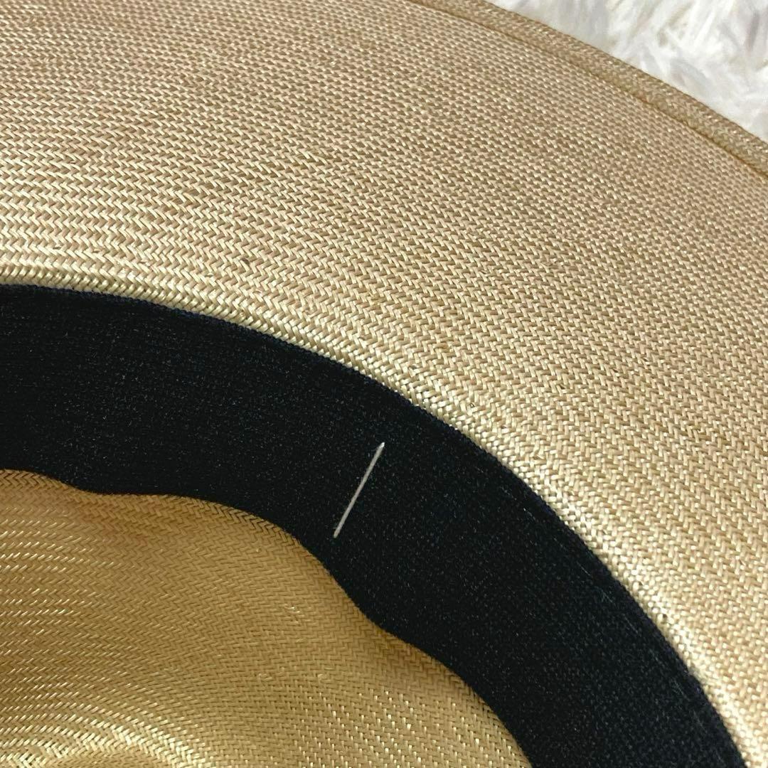 CHANEL シャネル ココマーク付き ストローハット ロングブリム