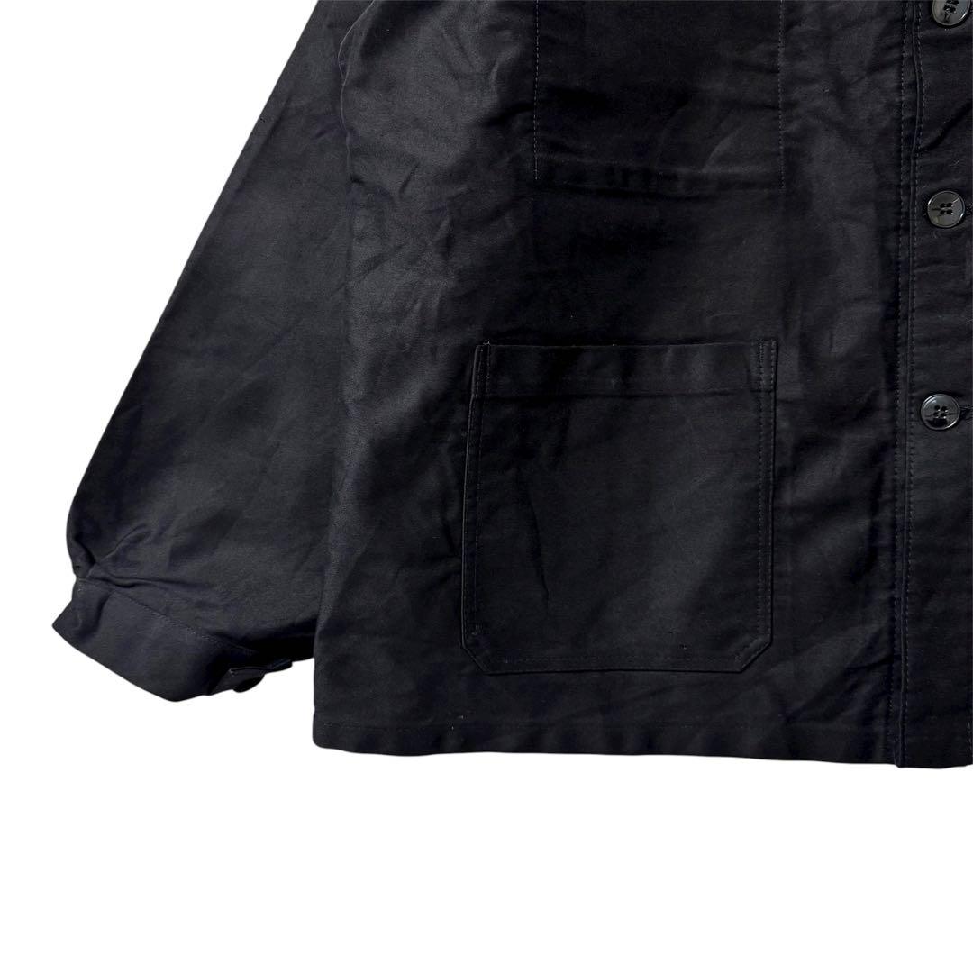 60s BEAU-FORT ブラックモールスキン カバーオール ワークジャケット