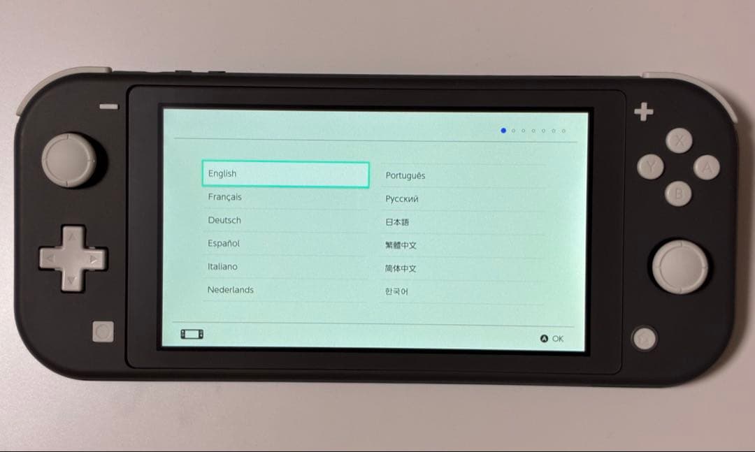 美品 Nintendo Switch ライト 本体 グレー