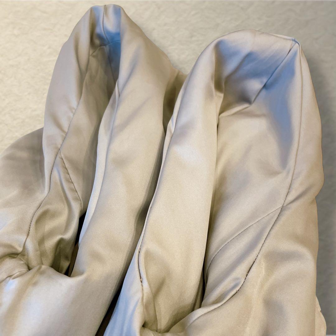 シェアードウィーゼル グルービング パール装飾 裾スカラップ グレー系　F