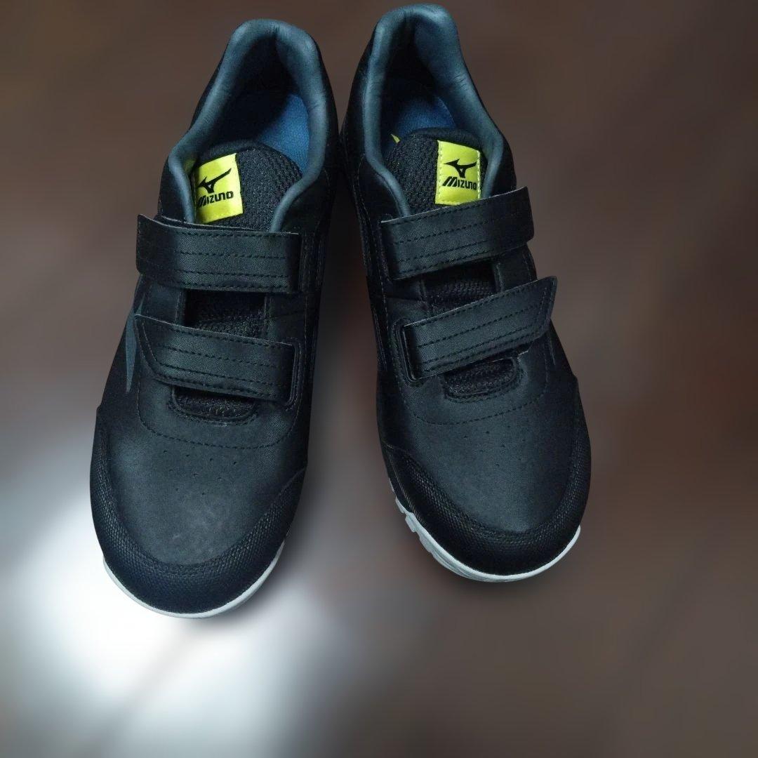 mIzuno ミズノ　安全靴　ベルクロ　ブラック　 26cm ベルクロ　美品！