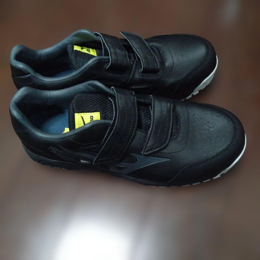 mIzuno ミズノ　安全靴　ベルクロ　ブラック　 26cm ベルクロ　美品！