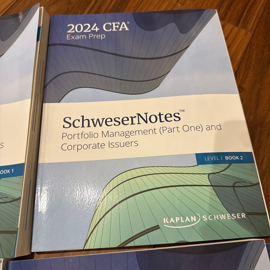 語学・辞書・学習参考書 2024 CFA Level1 SchweserNotes