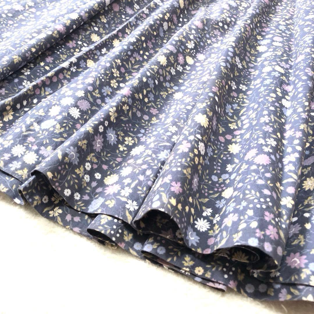 未使用級　ローラアシュレイ　ロングワンピース　シャツ　花柄✨　レトロ風✨