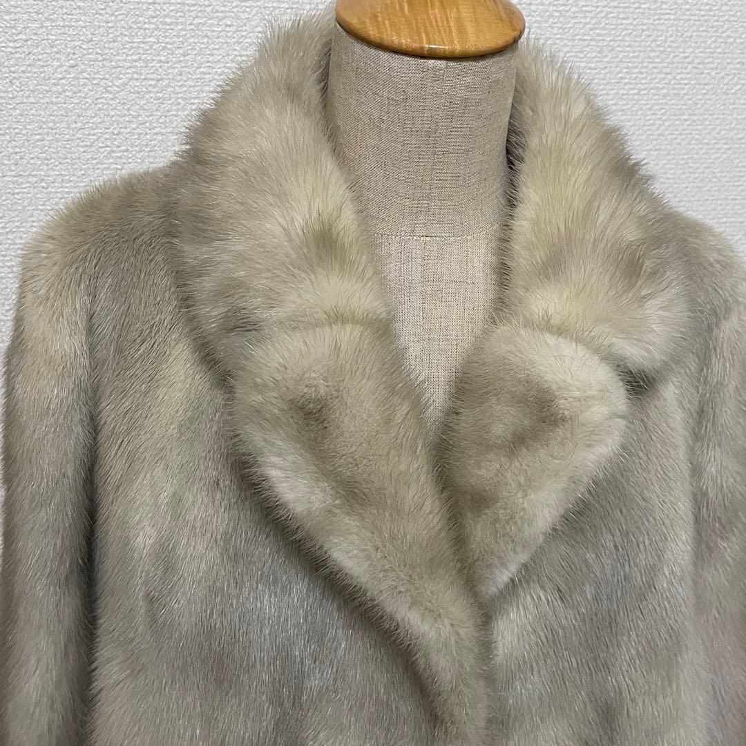 ミンク毛皮　ファーコート　Ｌサイズ　11号