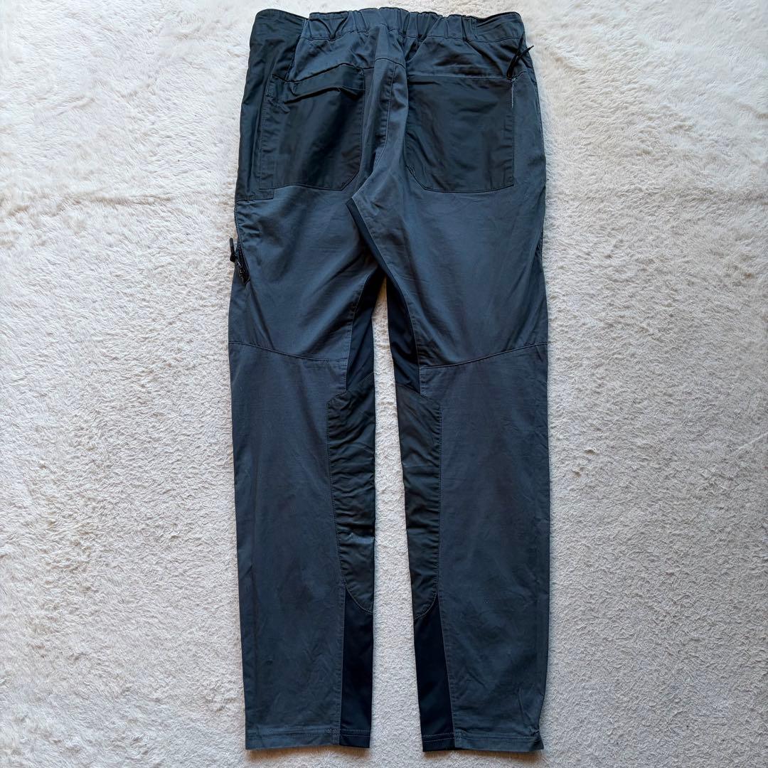 【激レア】ストーンアイランド カーゴパンツ ロゴ パッチワーク 再構築 ブルー系