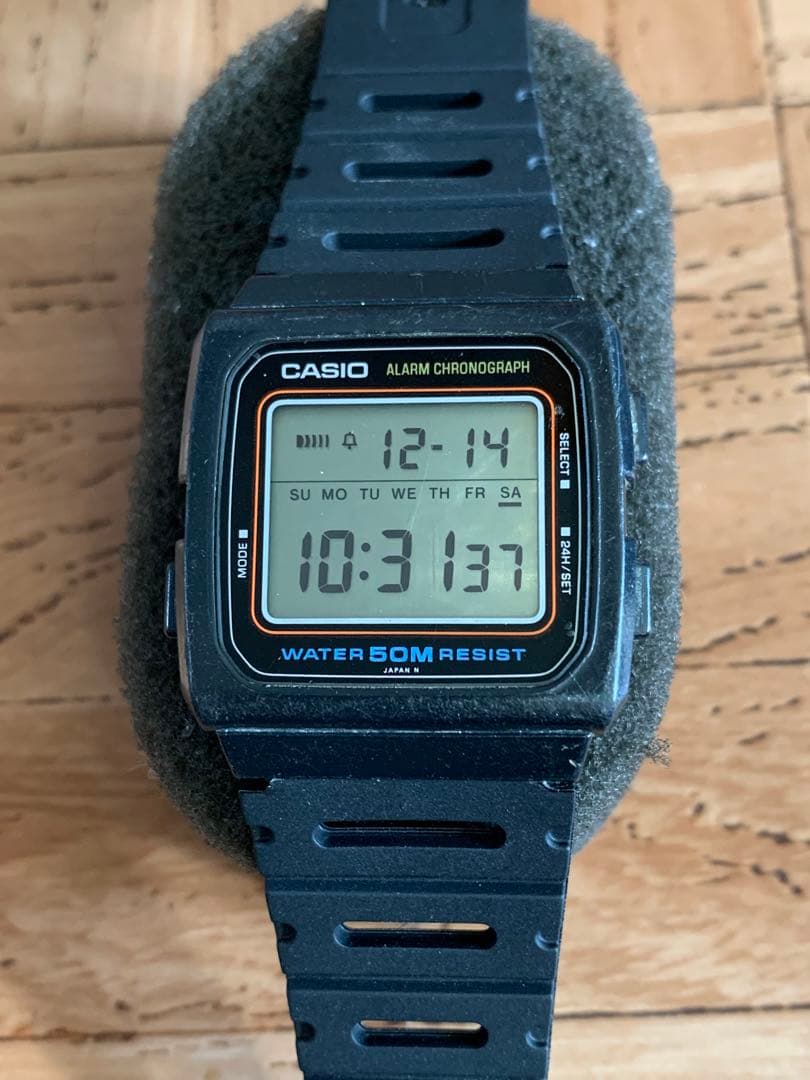 CASIO W-29 JAPAN N 1980年型腕時計