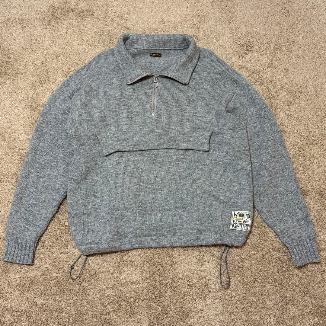KAPITAL キャピタル anorak knit sweater アノラック