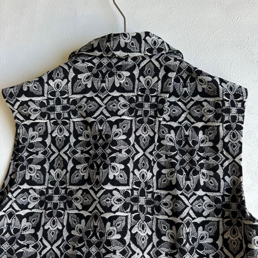 RADIATE ラディエイト 総柄ジャガード ベスト ジレ 9号