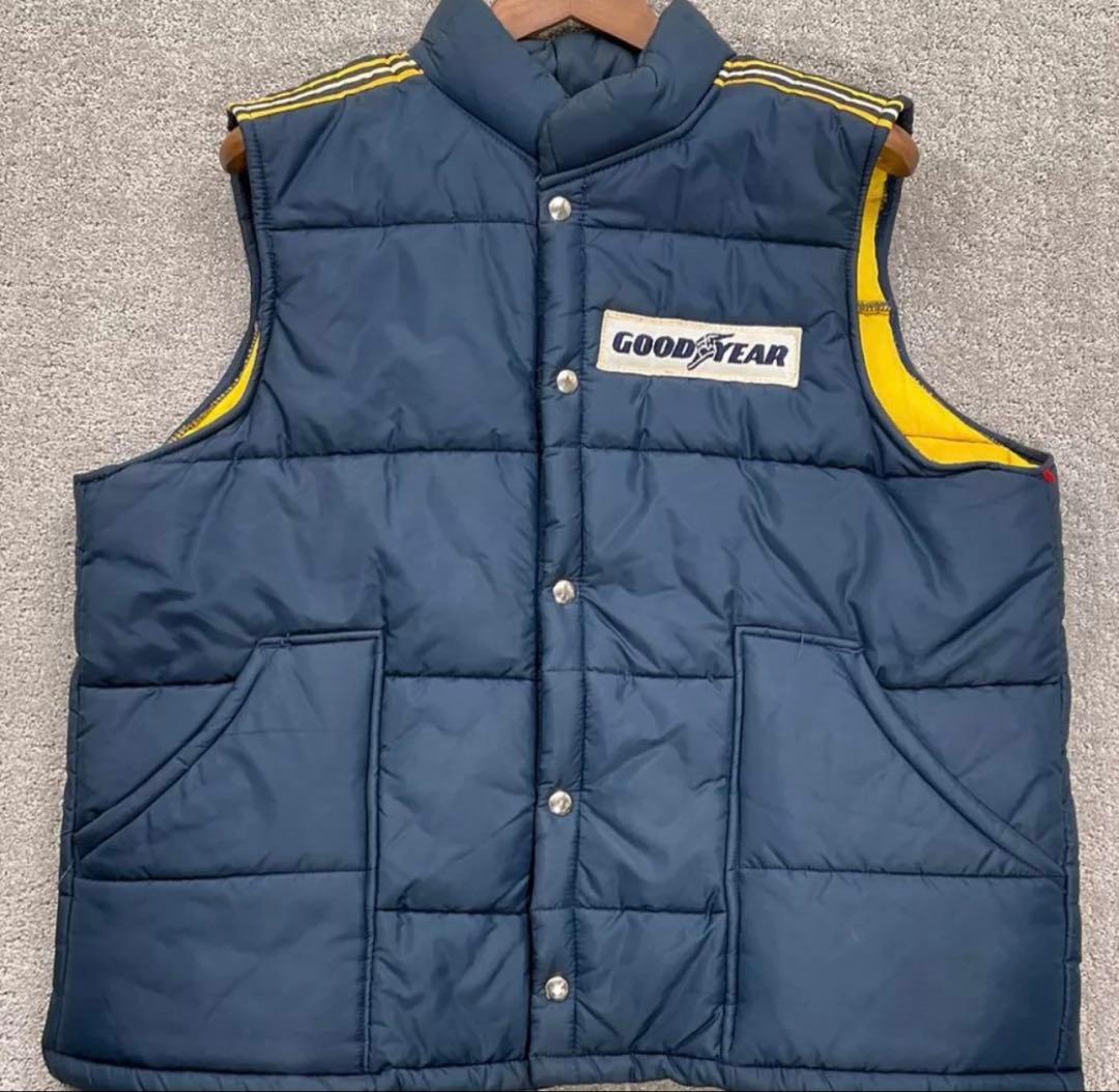 GOODYEAR グッドイヤー オフィシャル ビンテージ レーシング ベストxl