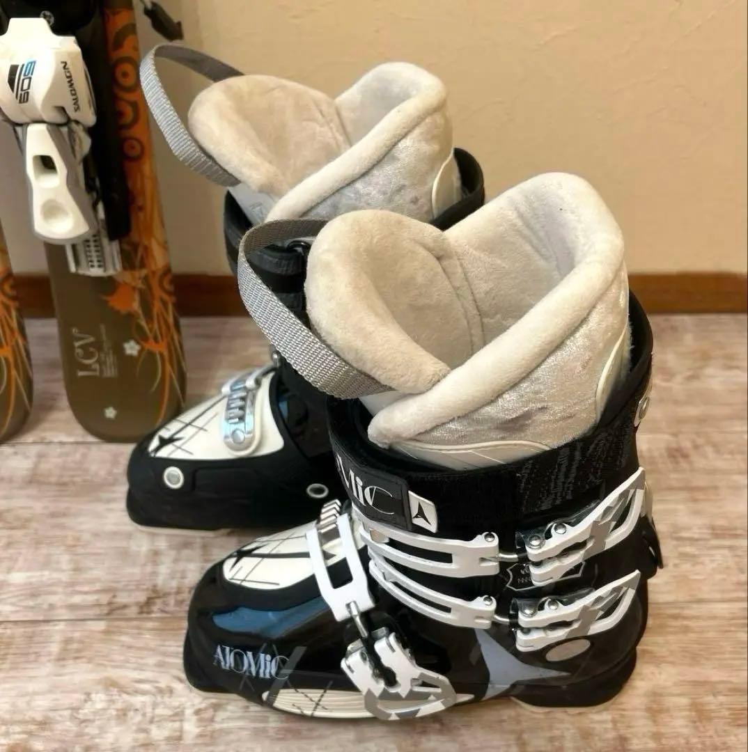◾️ショートスキーセット　板99㎝ ブーツ25.5㎝ 女性用　レディース用
