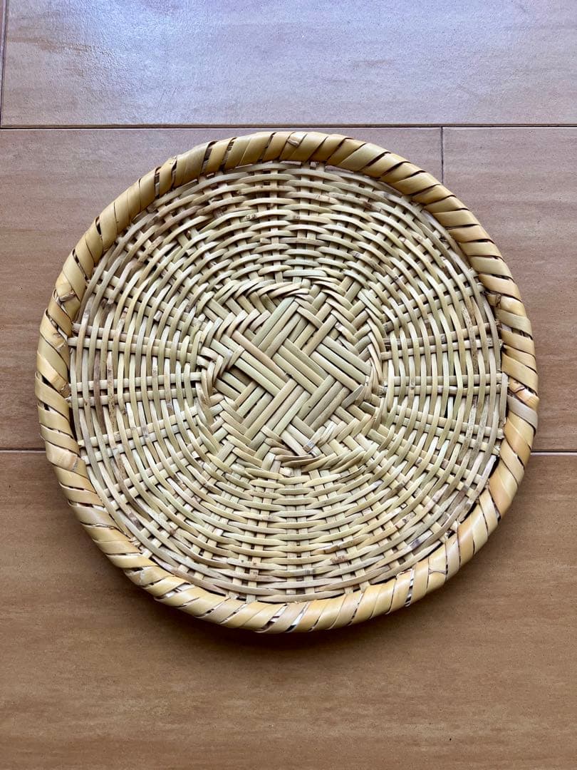 天然根曲り竹使用 戸隠ざる ７寸