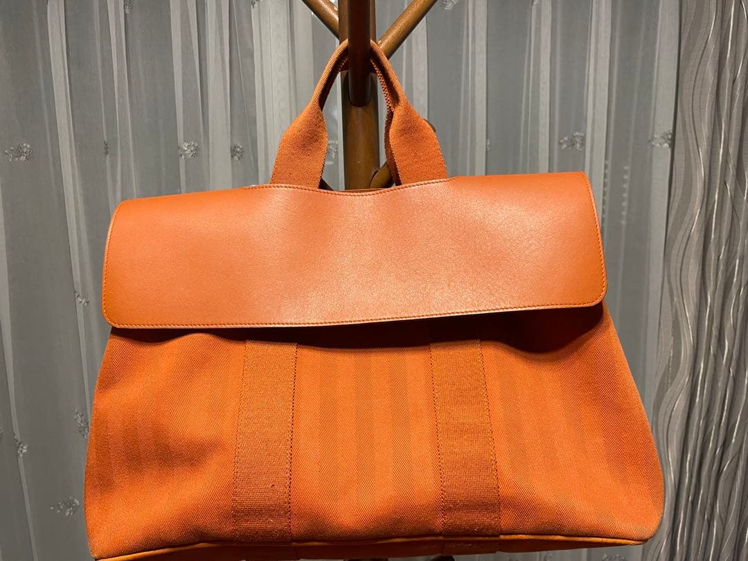 HERMES オレンジ ビジネスバッグ