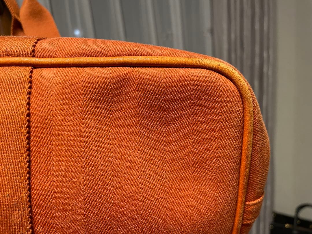 HERMES オレンジ ビジネスバッグ