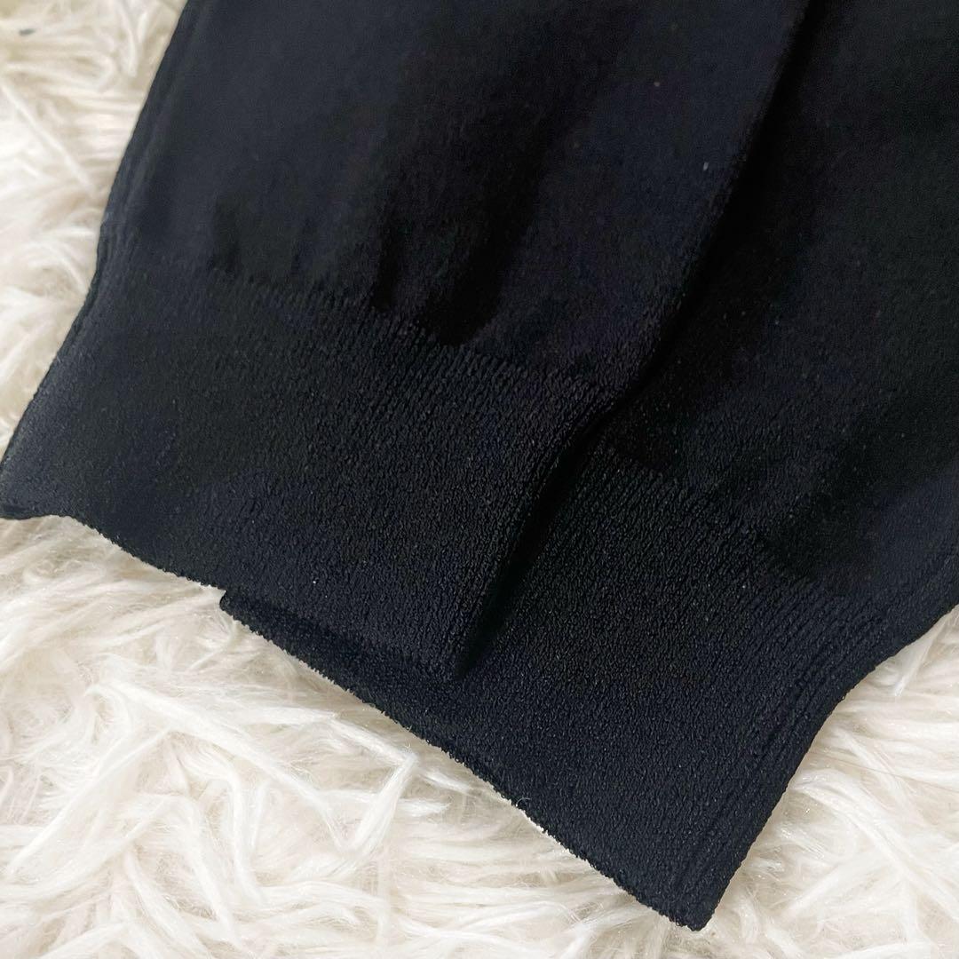 EPOCA エポカ リネン配合 手書き花柄プリント ニットブルゾン カーディガン