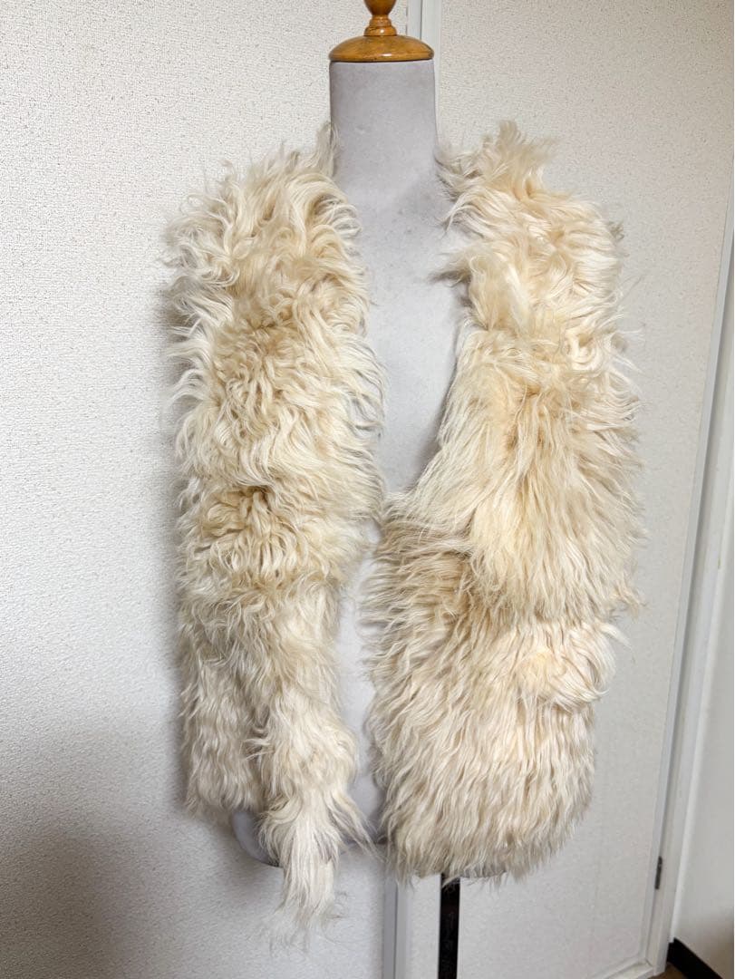 ロデオクラウンズ　rodeo crowne ムートン　毛皮　ベスト　リバーシブル