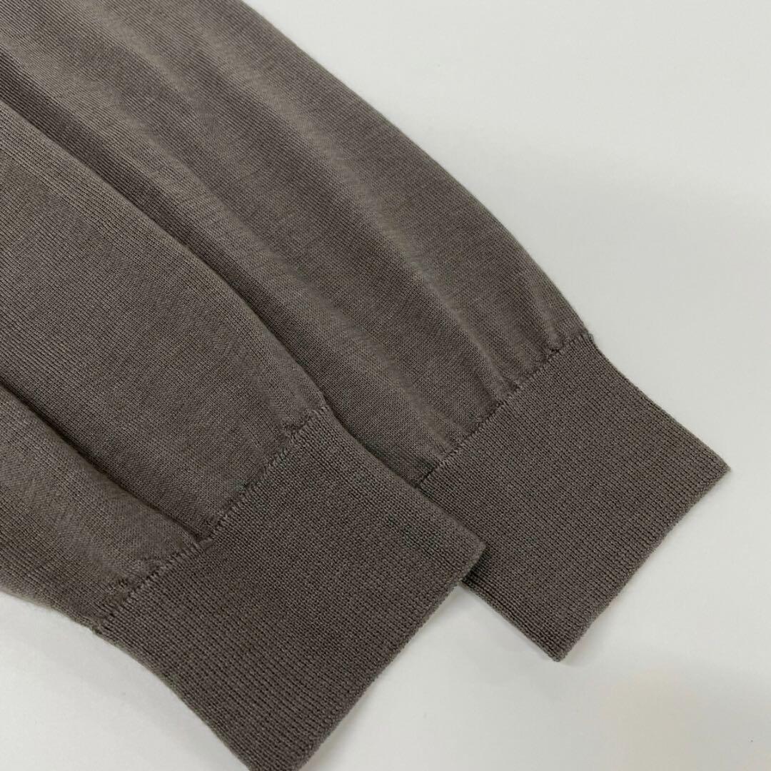 トレンタセッタンタ 30/70 ブラウン カシミヤシルク クルーネックニット48