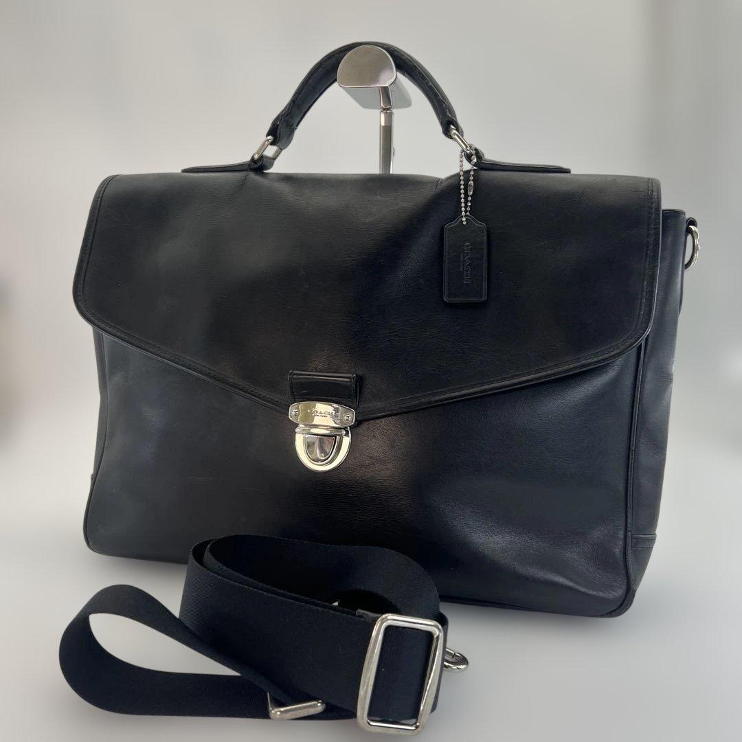 COACH オールドコーチ USA製 グローブレザー 2WAY ショルダー付