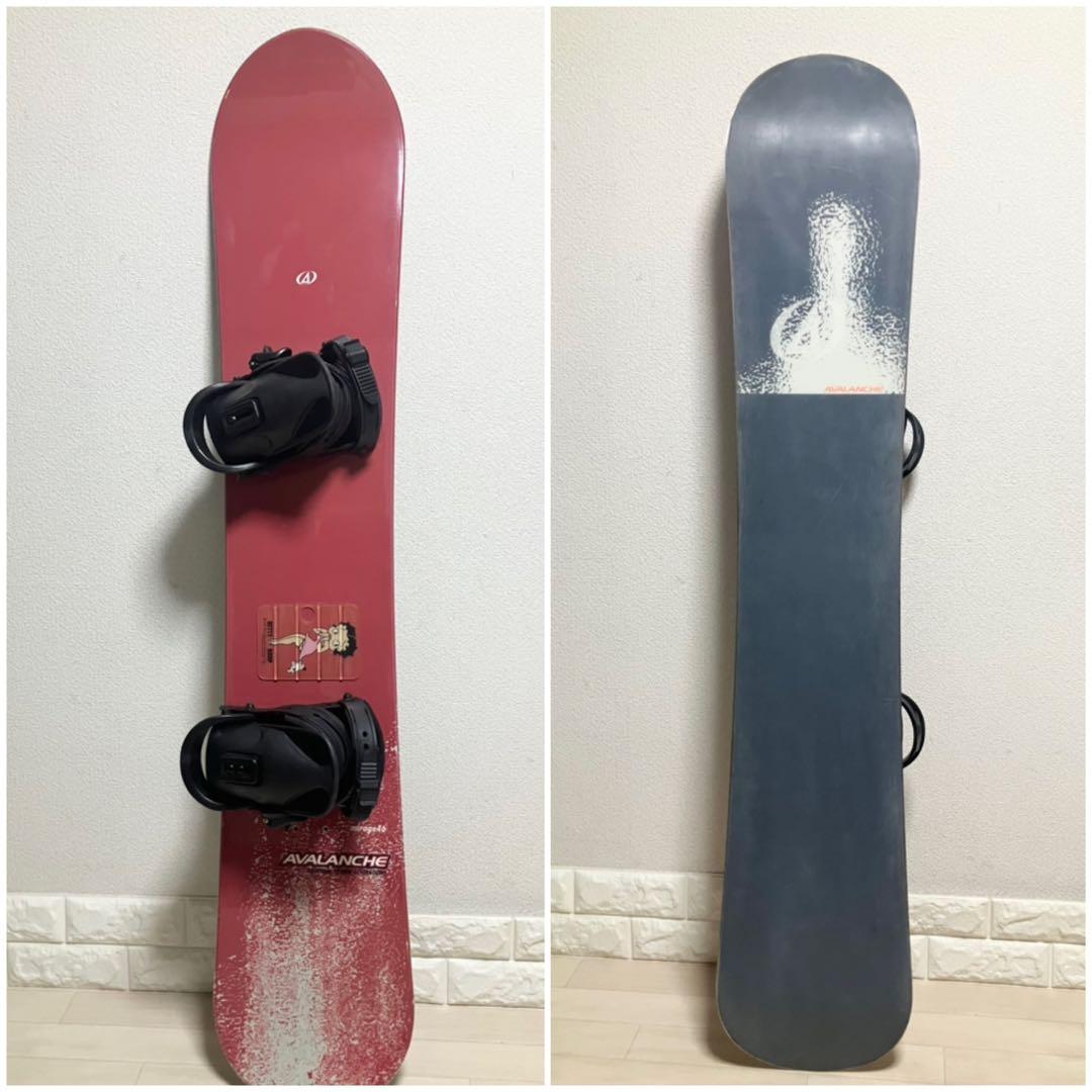 バック付/AVALANCHE アヴァランチ スノーボード146/バインディングM