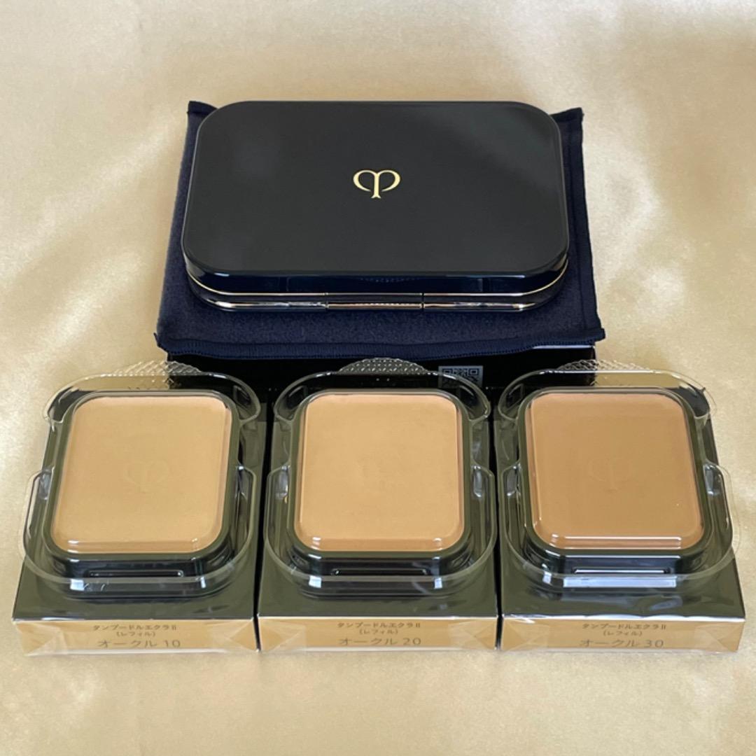 クレ・ド・ポーボーテ　タンプードルエクラII（レフィル３ヶ＆ケースセット）