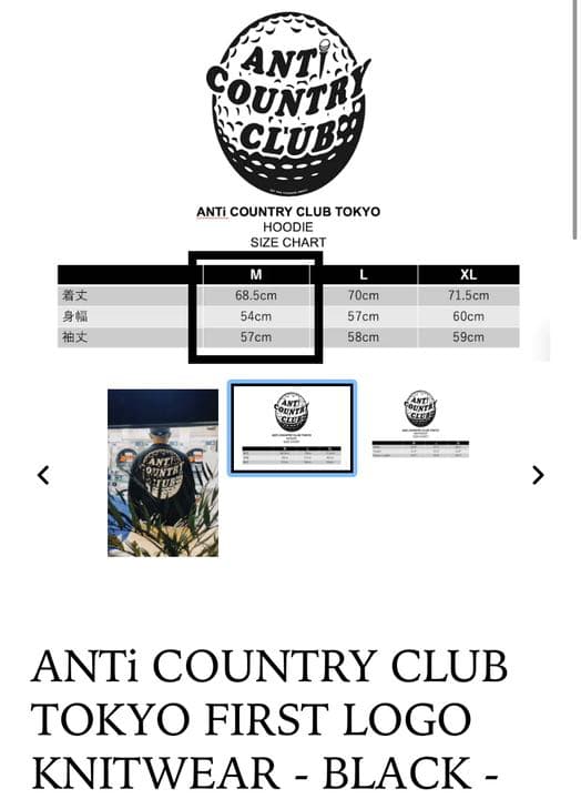 S*D様 ANTi COUNTRY CLUB FIRST LOGO KNITWE