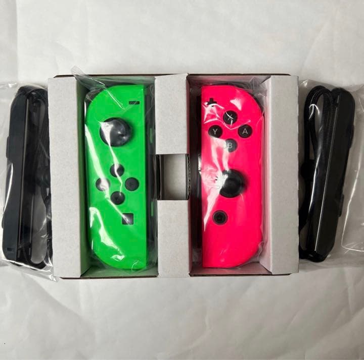 Nintendo Switch Joy-con ネオングリーン、ネオンピンク