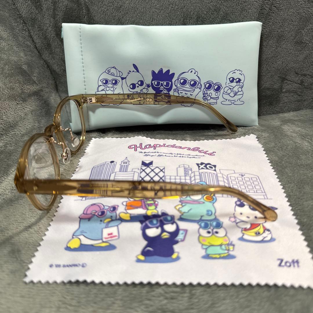 zoff はぴだんぶい　あひるのペックル　眼鏡　度あり　曇り止めレンズ