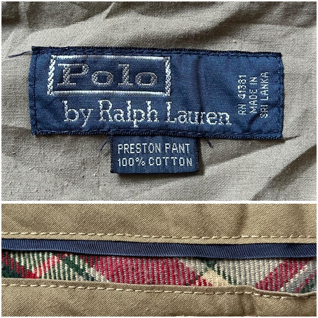ポロバイ ラルフローレン W32 コーデュロイ チノパン 古着 茶 17063
