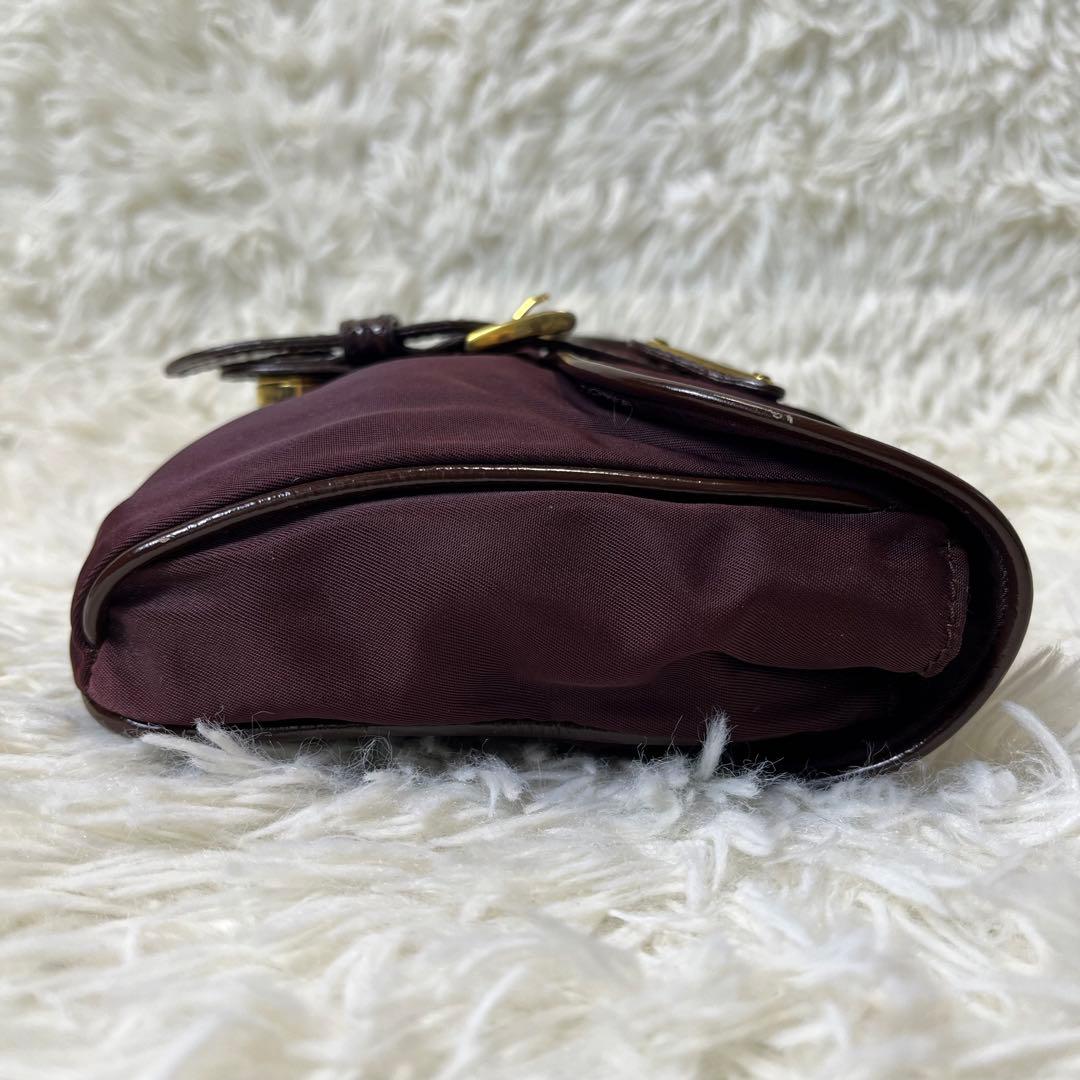 超希少✨ プラダ ウエストポーチ ボディバッグ 三角プレート クロコ ナイロン