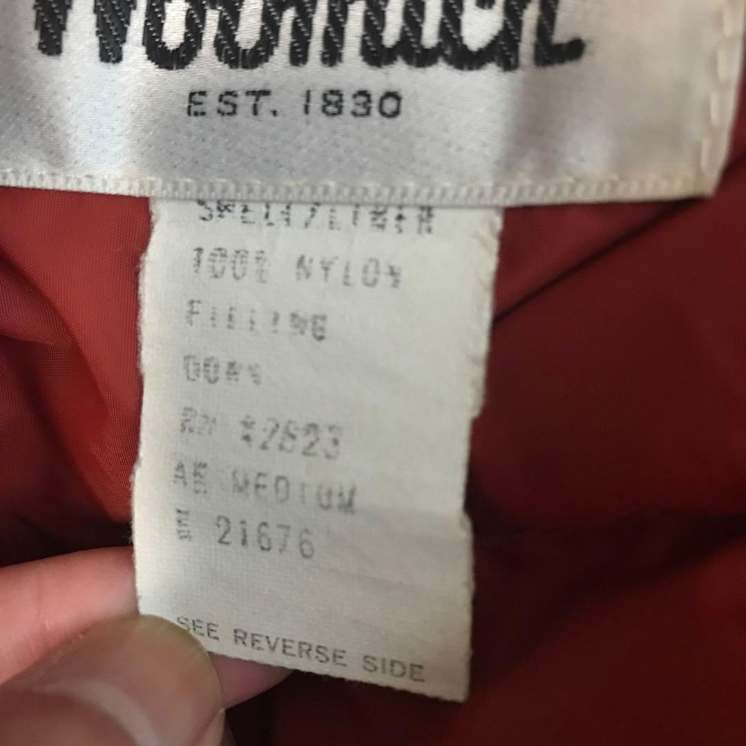 【送料無料】激レアused70年代ウーリッチ ダウンベスト メンズ