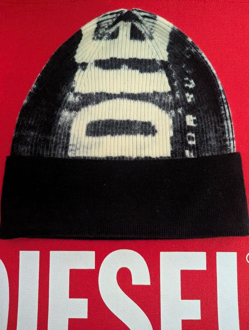 DIESEL 未使用美品 薄手ロゴニットキャップ K-ATULLUS-CAP