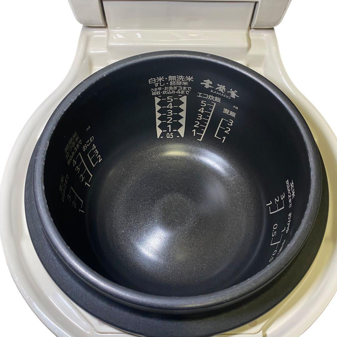 美品✨三菱【本炭釜 KAMADO】NJ-AW108-W 5.5合 炊飯器