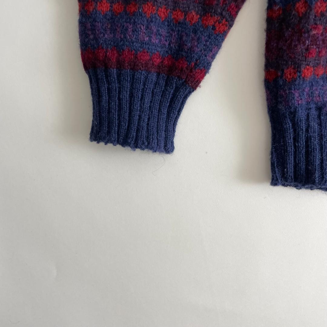 JAMIESON'S イギリス製 フェアアイル シェトランドウールニットセーター