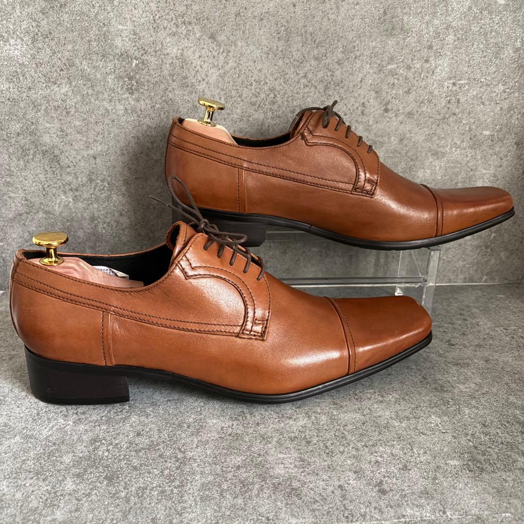 新品未使用 キャサリンハムネットロンドン スクエアトゥ ストレートチップ 25