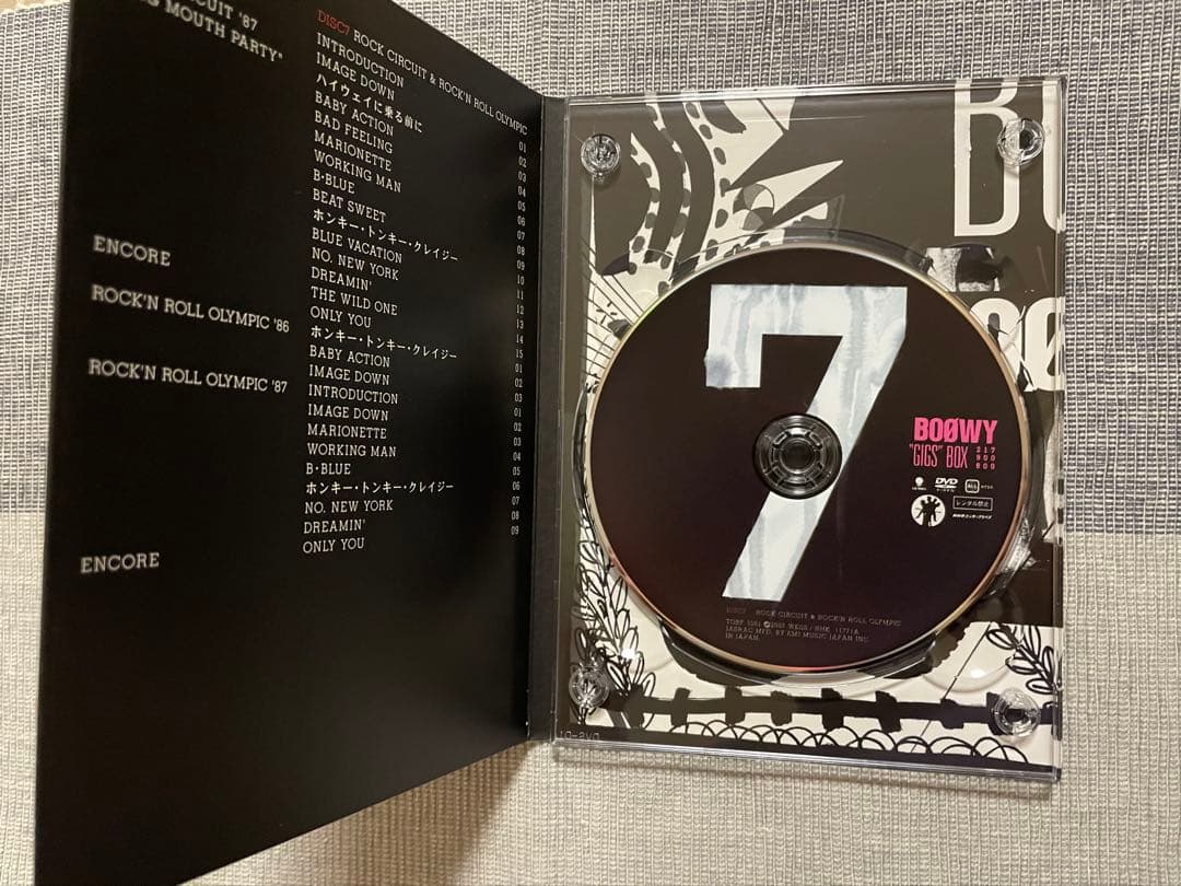 超美品【DVD】BOØWY “GIGS” BOX 8枚組　20周年
