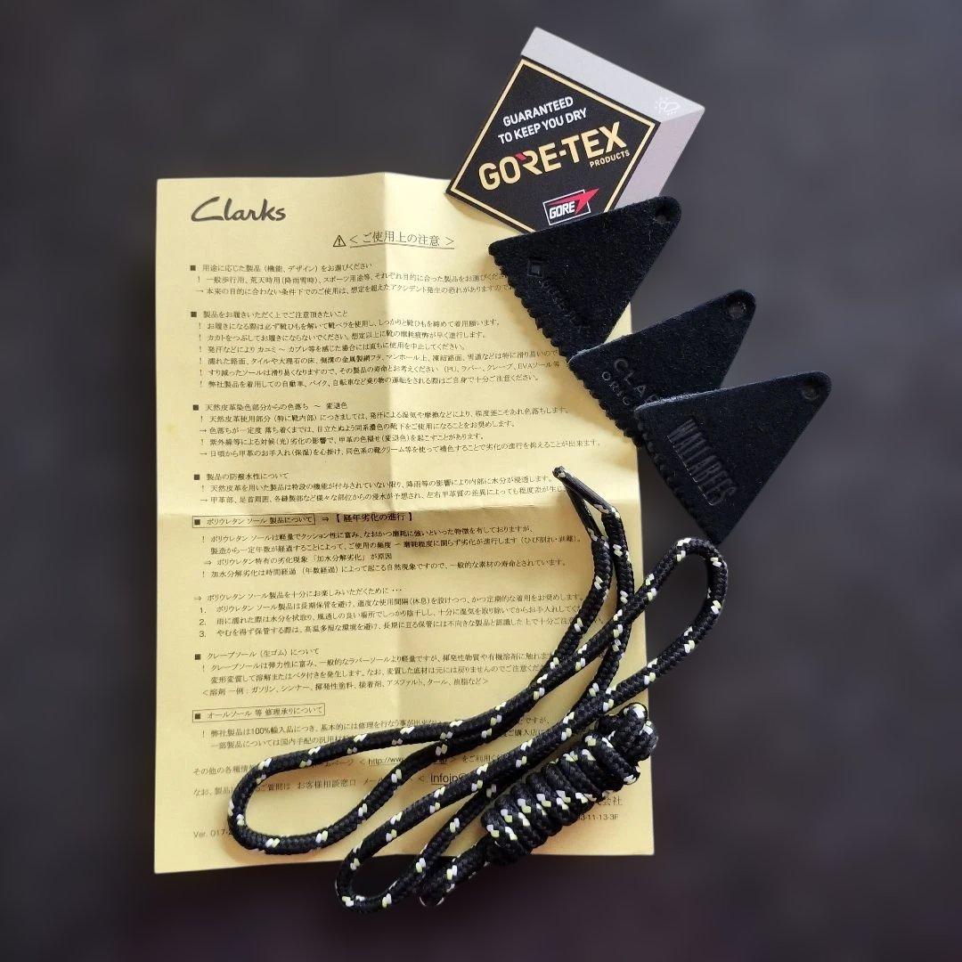 クラークス　ワラビーGORE-TEX Black Sd　５1/2
