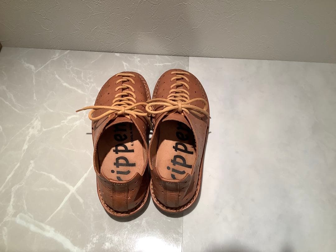 trippen Golf 36 ブラウンレザー ローファー