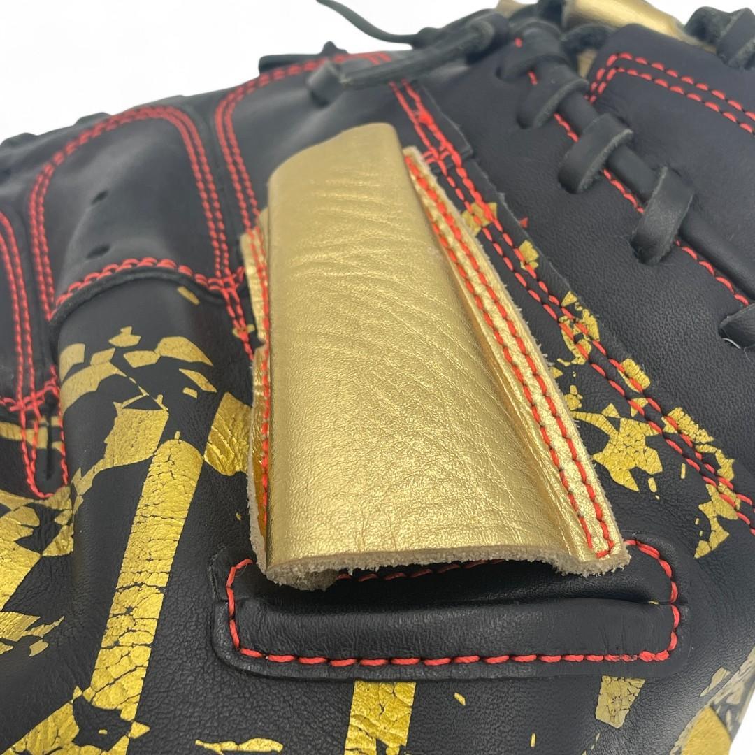 【adidas 】軟式キャッチャーミット 黒/金