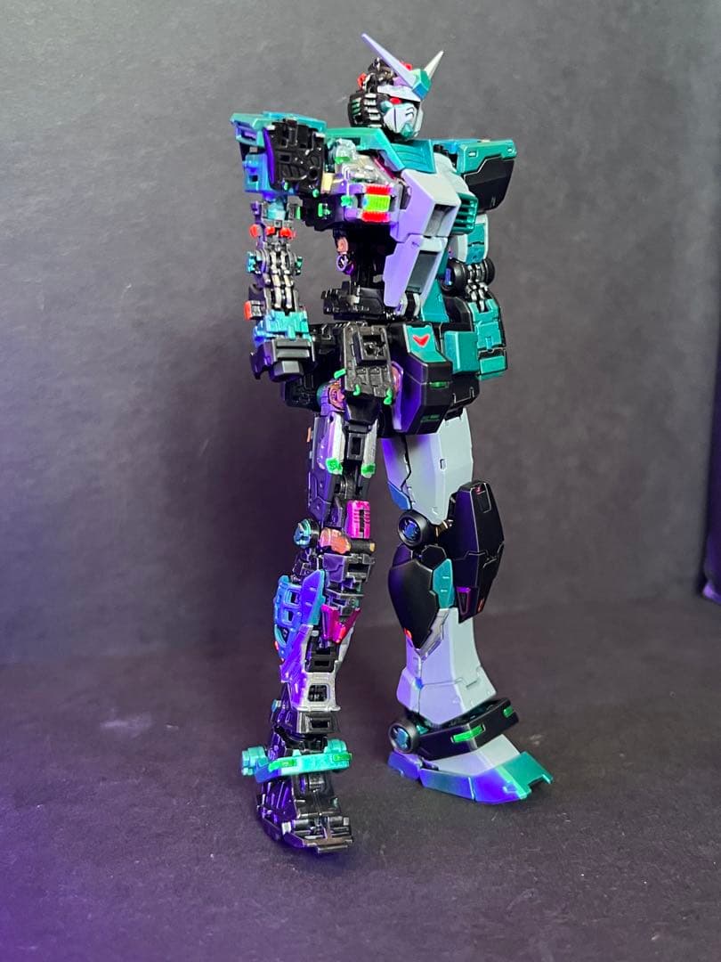 RG 1/144 RX-78-2ガンダムVer.2.0塗装完成品初音ミクカラー